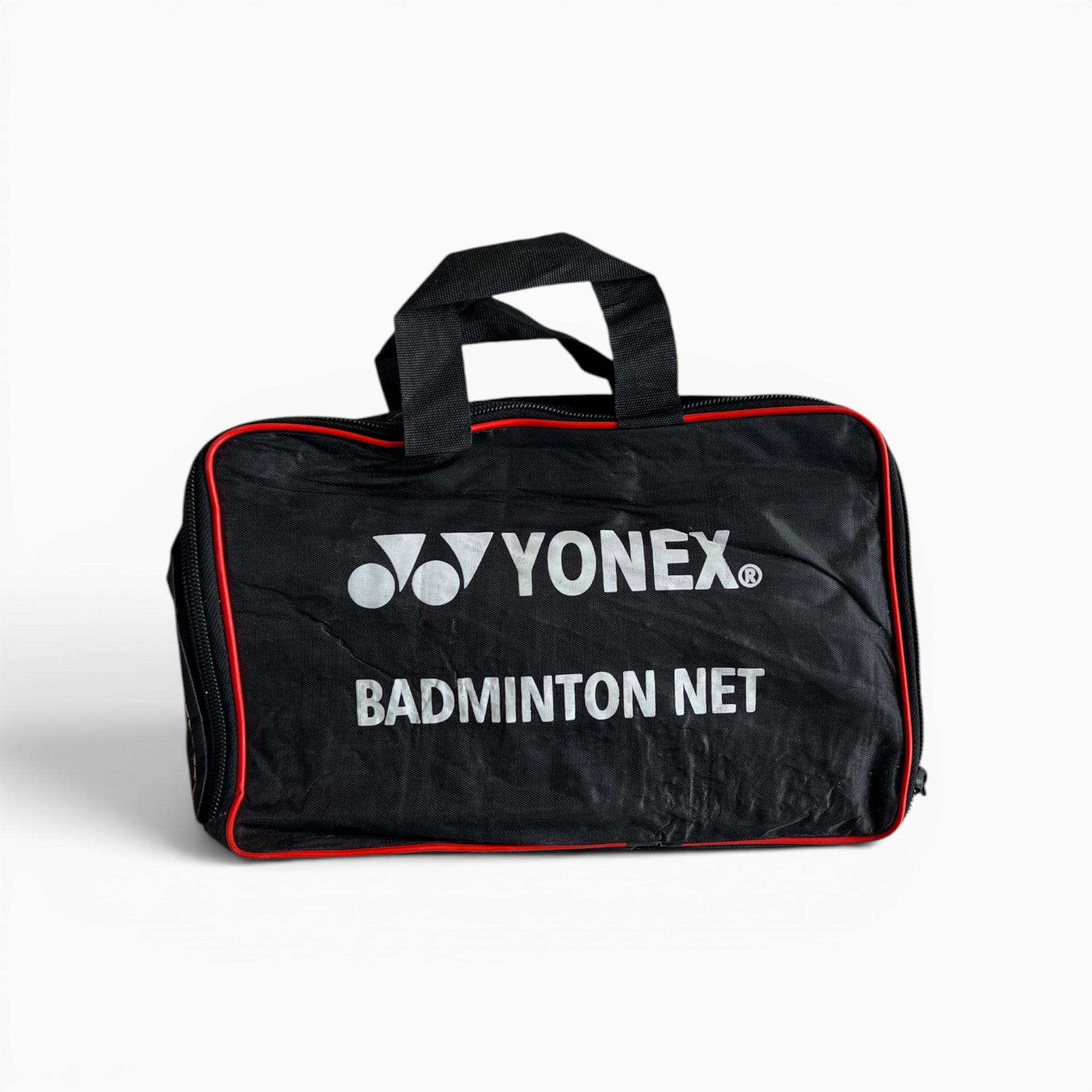 Badminton net with bag, view 1