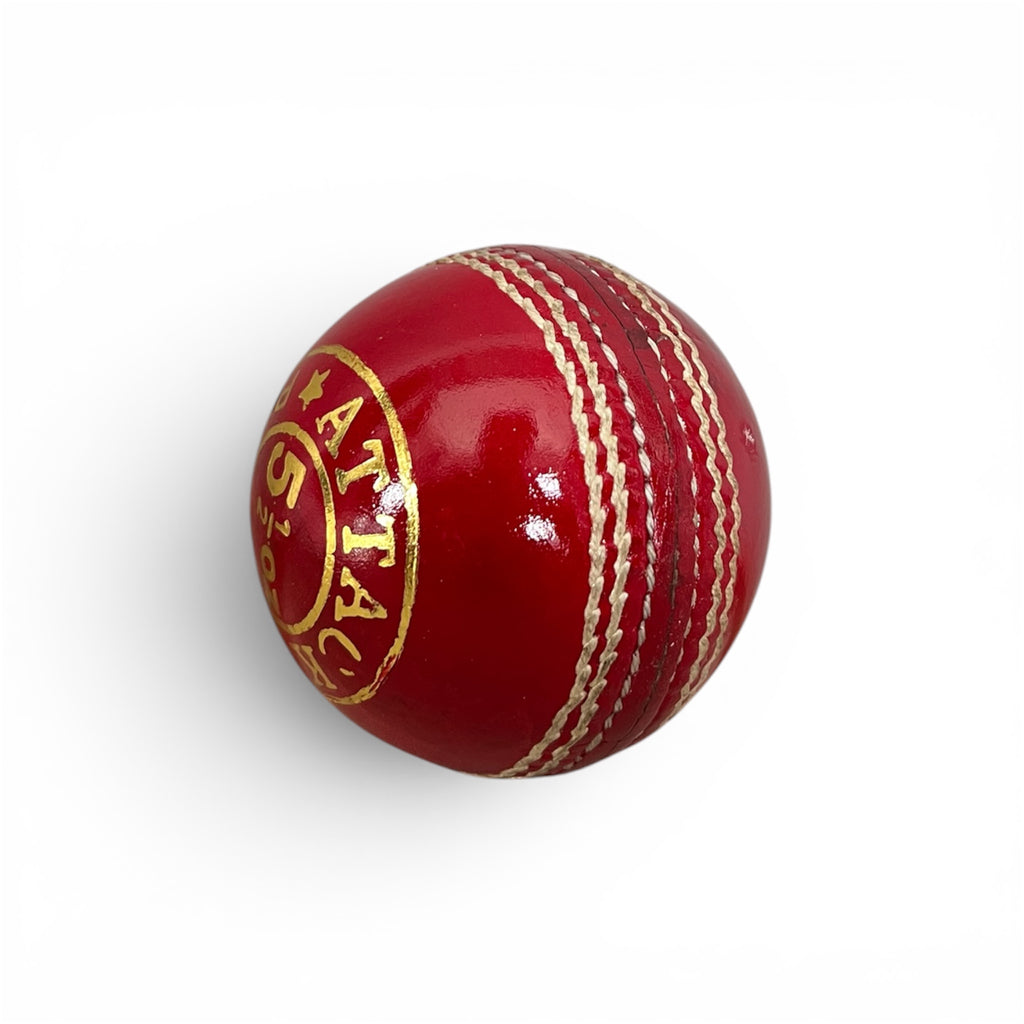 CA Attack Red hard cricket ball, view 1
