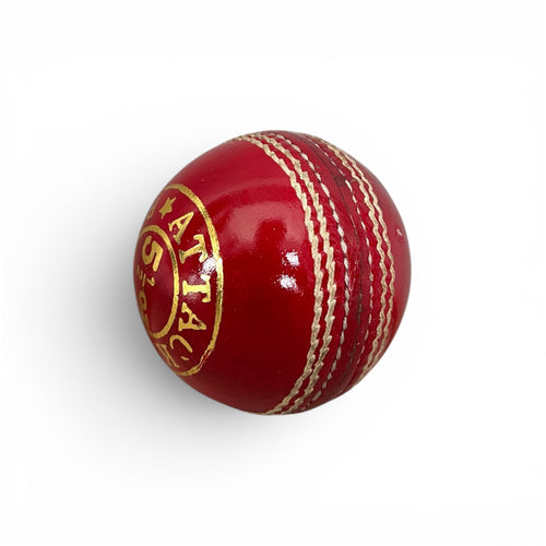 CA Attack Red hard cricket ball, view 1
