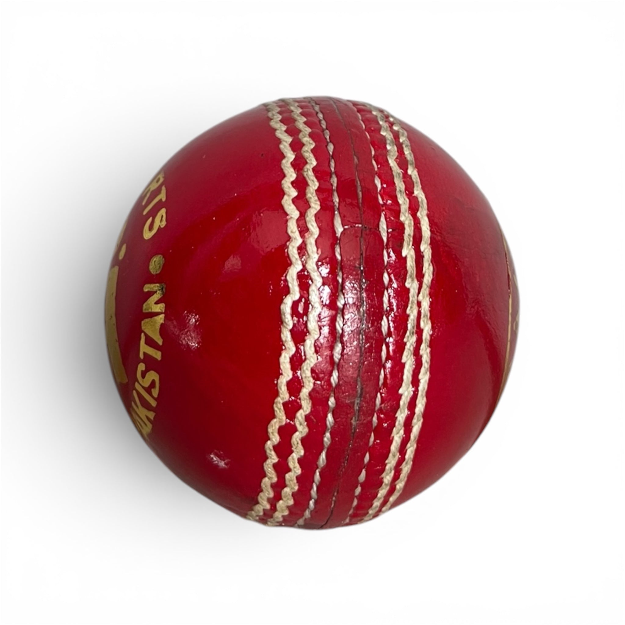 CA Attack Red hard cricket ball, view 3
