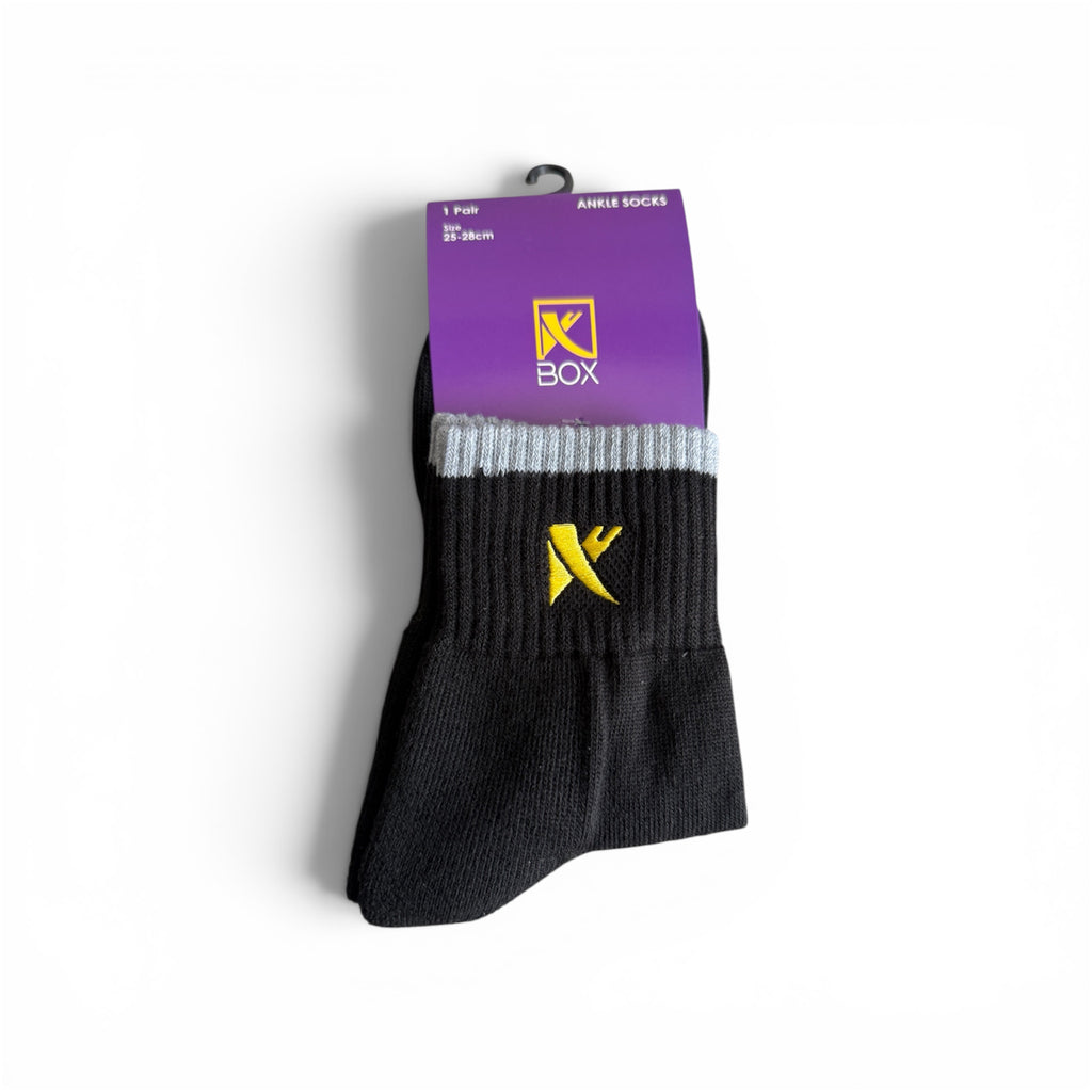 K box ankle sports socks, view 3