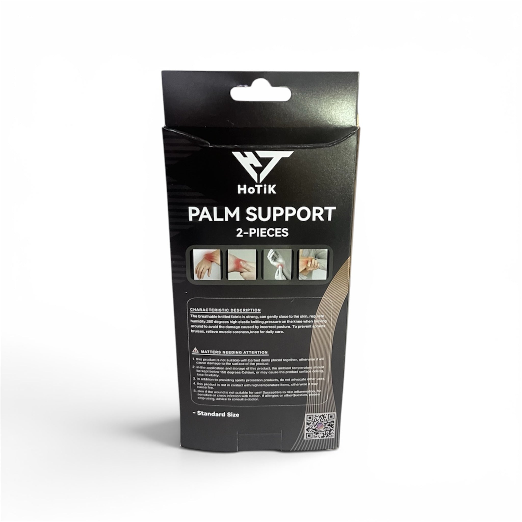 Hand Palm Support 2Pc gym gloves, view 2