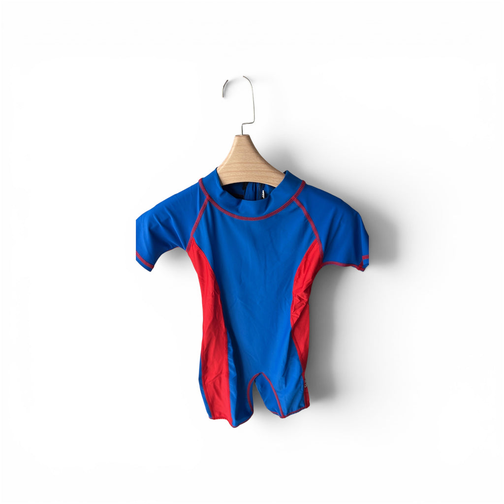 Kids swimsuit zipper plain, view 3