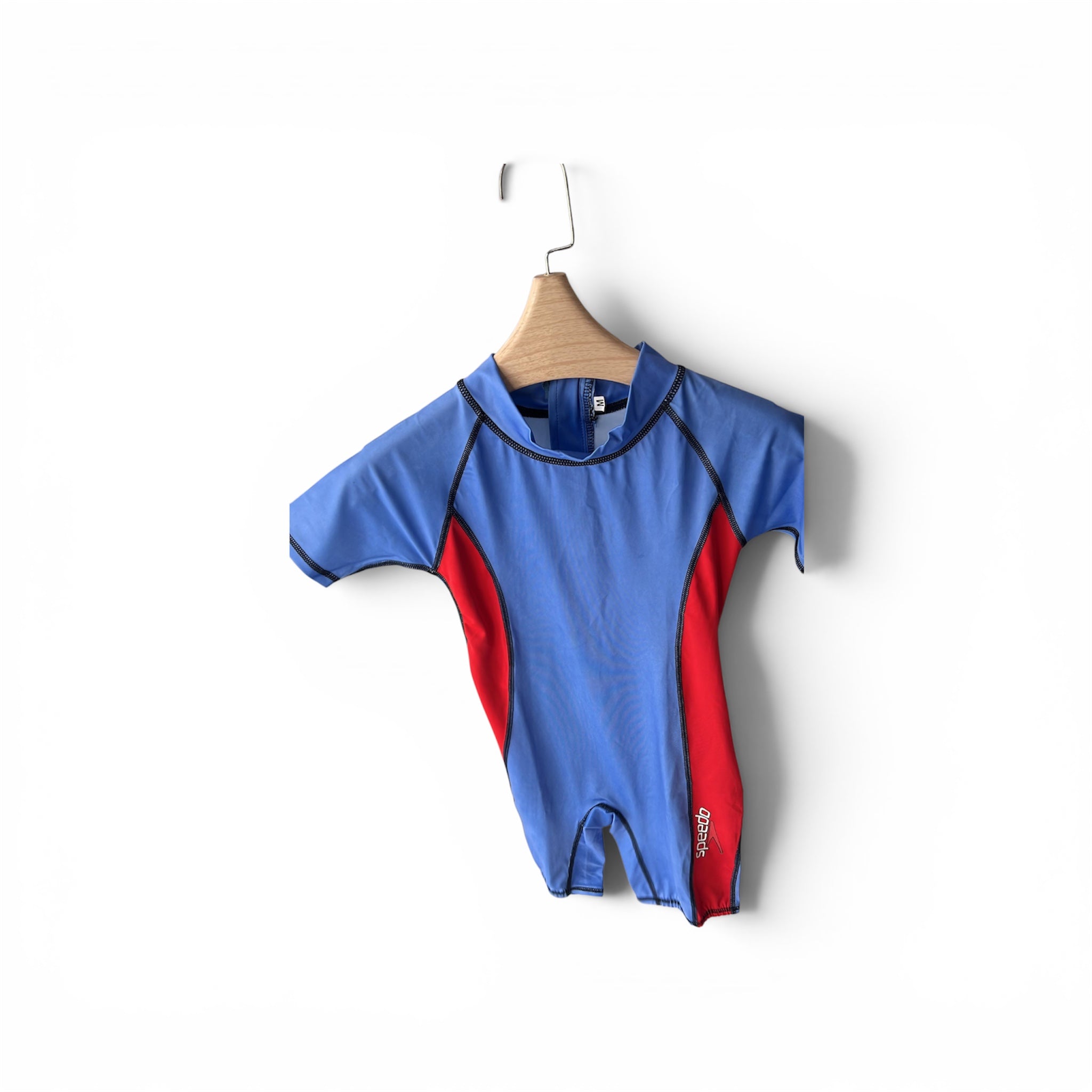 Kids swimsuit zipper plain, view 1