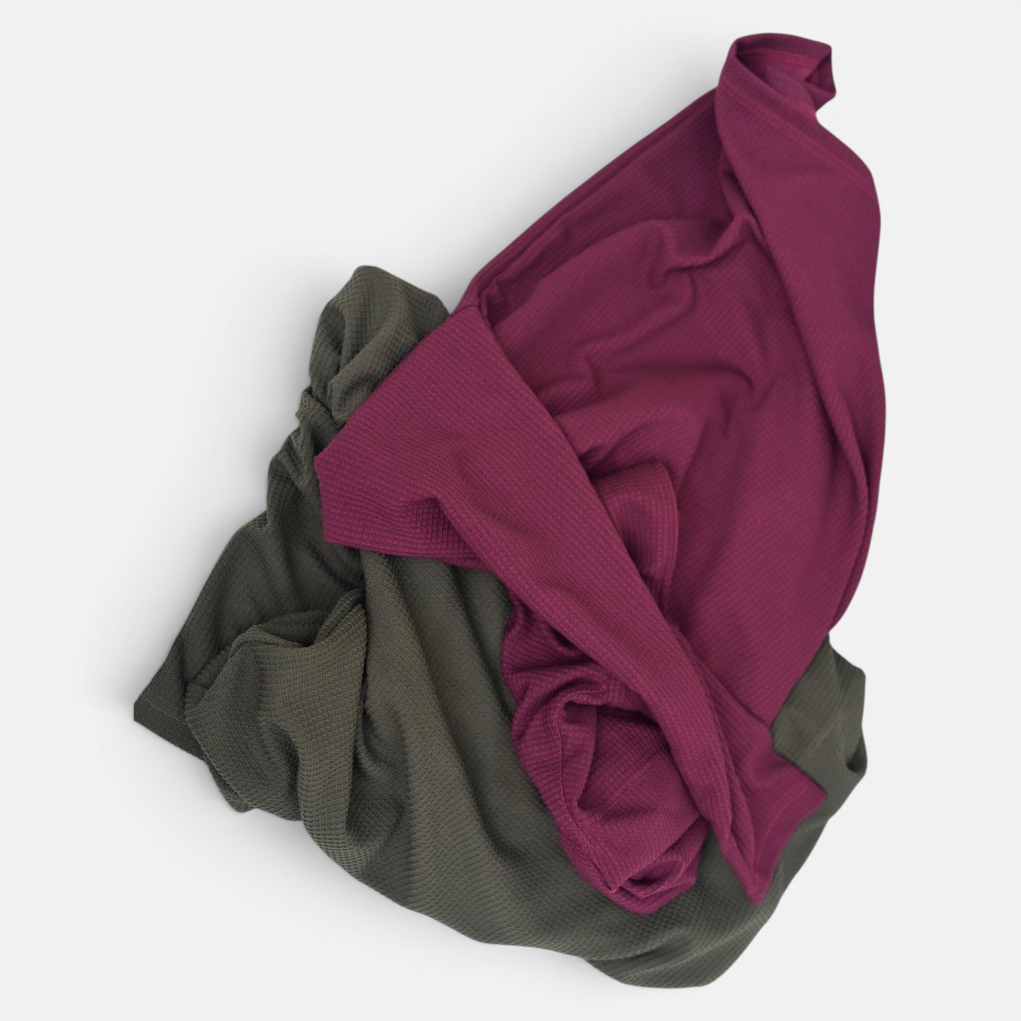 Cotton Waffle Quarter Zipper